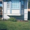 View of same bay window from the outside